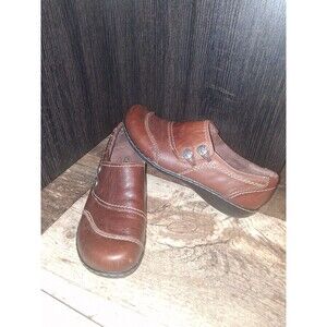 Clarks Bendables Ashland Alipine Brown Leather Slip-on Loafer Size 7.5